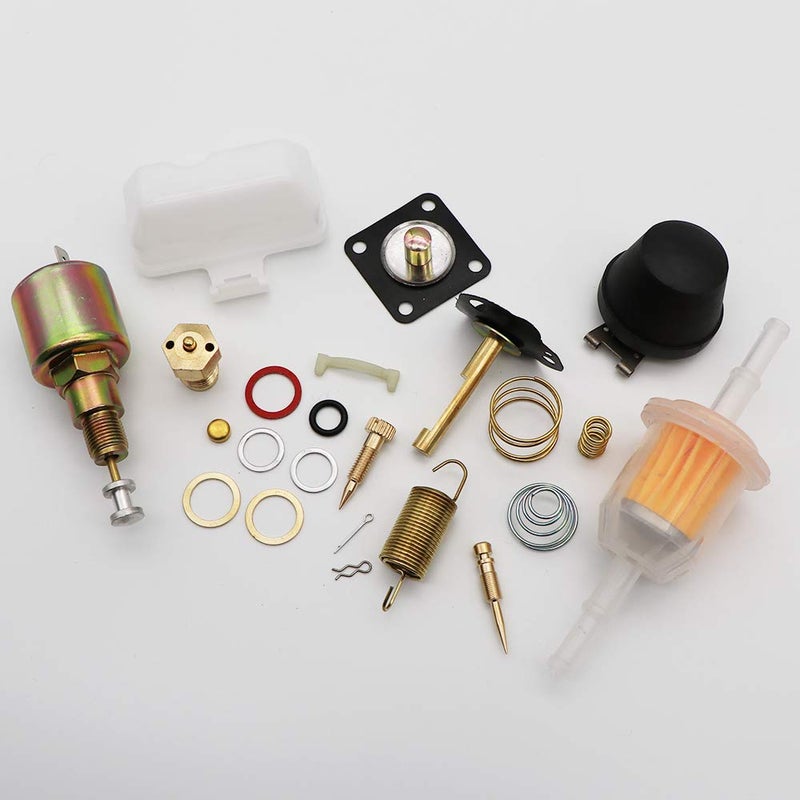 KIPA Carburetor Rebuild kit For VW SOLEX Brosol Bocar 28 30 34 PICT-3 Stock Carburetor Repair, With Float & 12V Cut off Valve Solenoid - Image 3